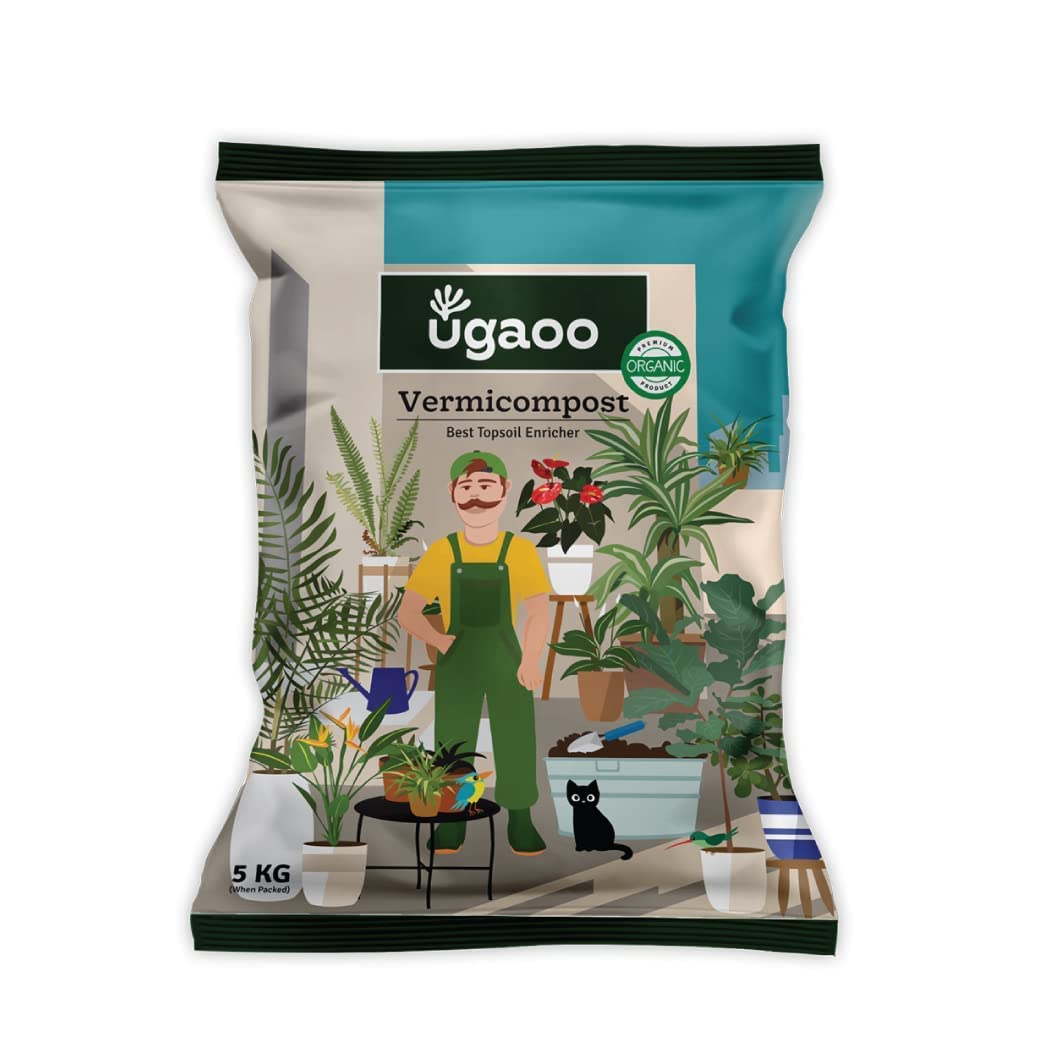 Ugaoo Organic Vermicompost Fertilizer – 5 Kg organic fertilizer for plants India