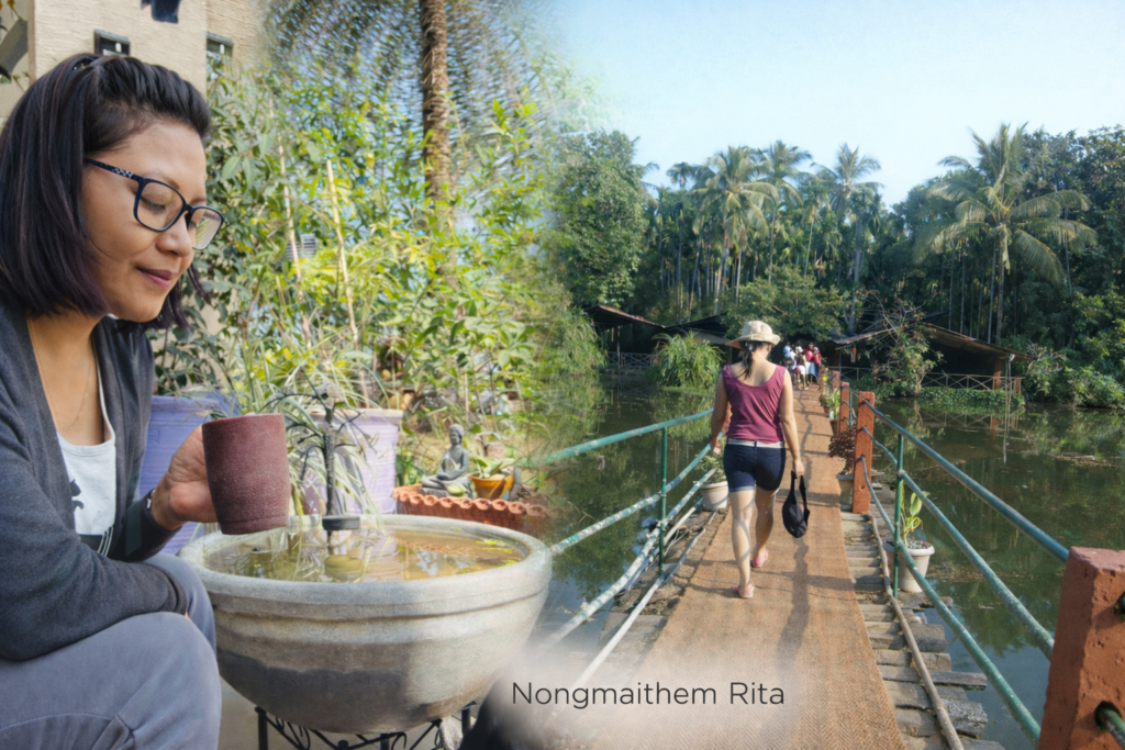Pet care and gardening lifestyle by Nongmaithem Rita with dogs in nature