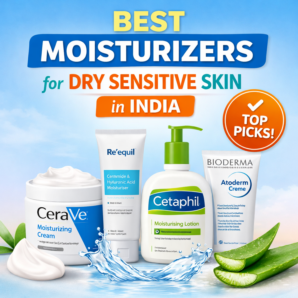 Best moisturizers for dry sensitive skin in India