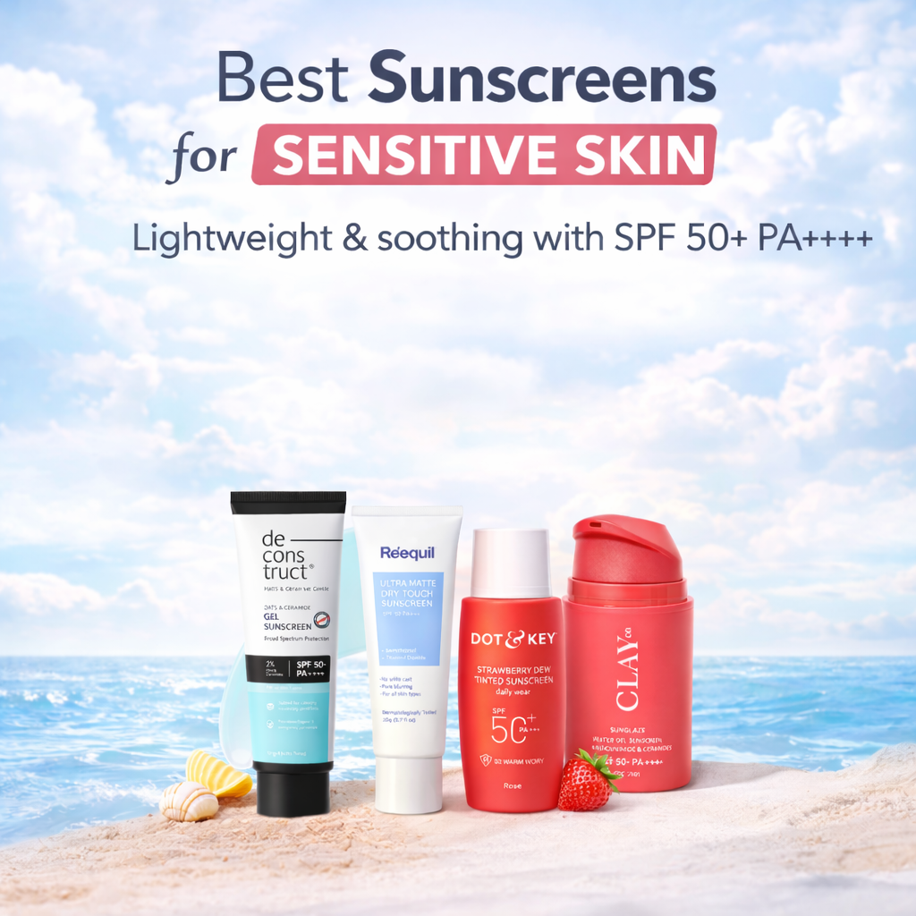 best sunscreen for sensitive skin in India SPF 50 PA++++ summer skincare