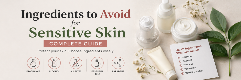 Ingredients to avoid for sensitive skin guide