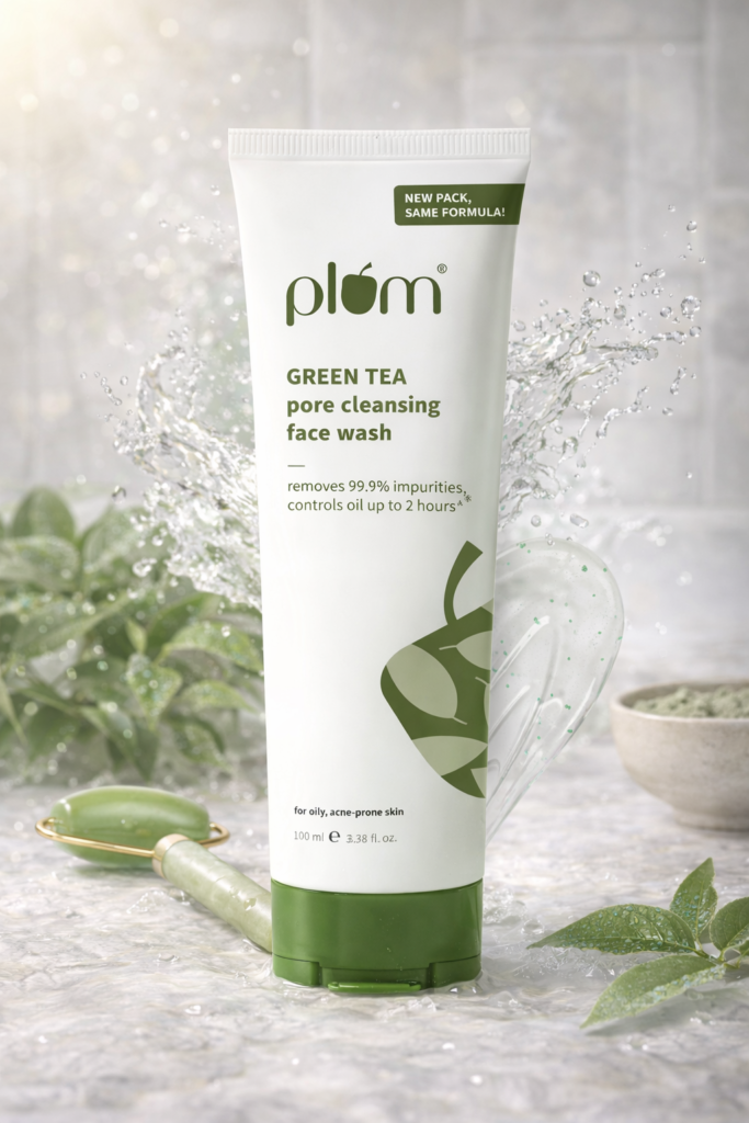 gentle green tea face wash for sensitive skin in India for daily cleansing