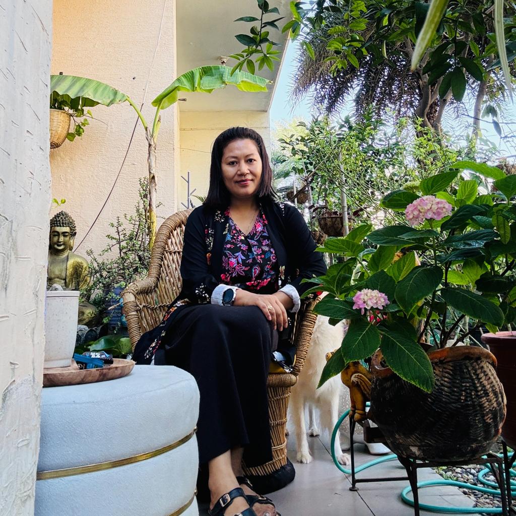 Balcony garden with healthy plants maintained during heat wave in India