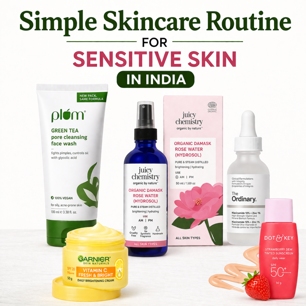Simple Skincare Routine for Sensitive Skin in India
